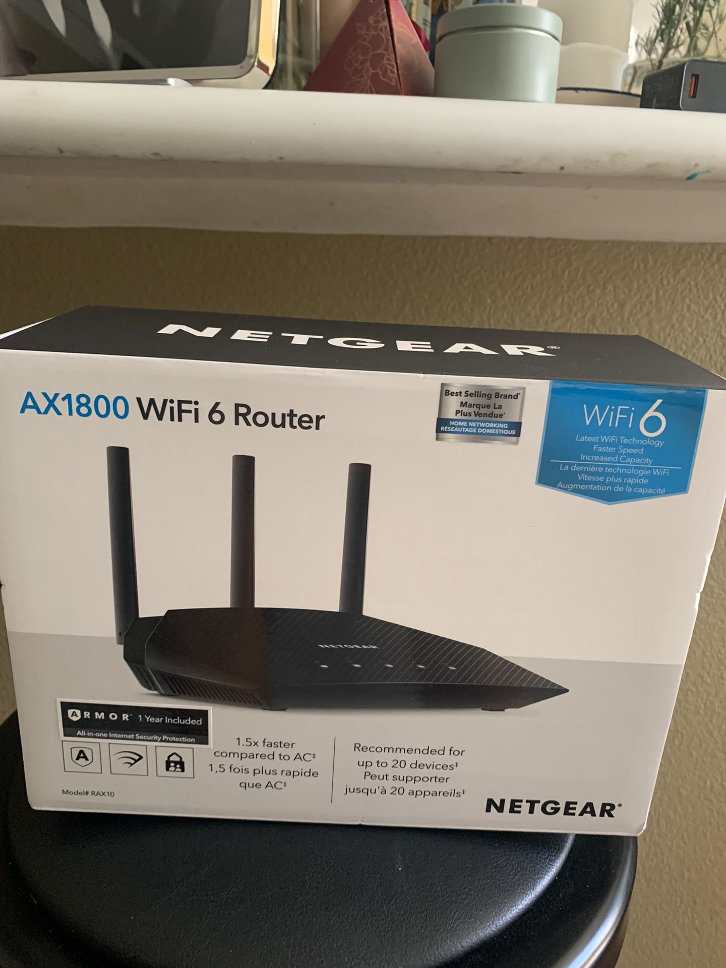 AX1800 Wi-Fi 6 Router -black 