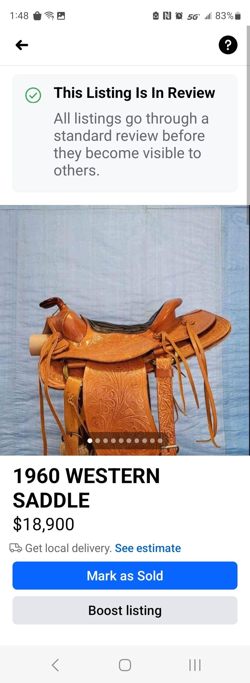 Western Saddle.