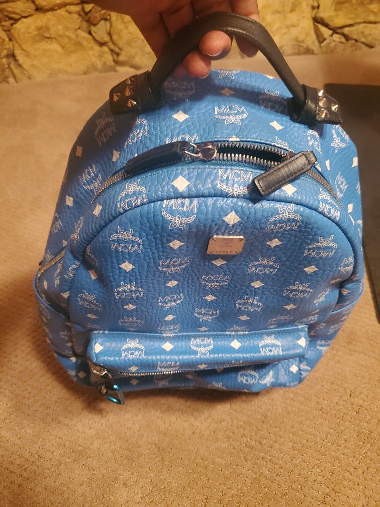 McM Backpack with suede straps