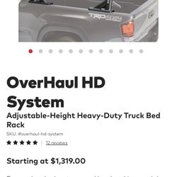 ADJUSTABLE-HEIGHT HEAVY DUTY TRUCK BED RACK 