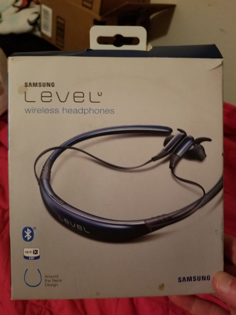 Samsung Level U Wireless Headphones. New. Used 1 time if that