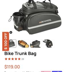 Mokwheel Back Trunk Storage Bag Space E-bike