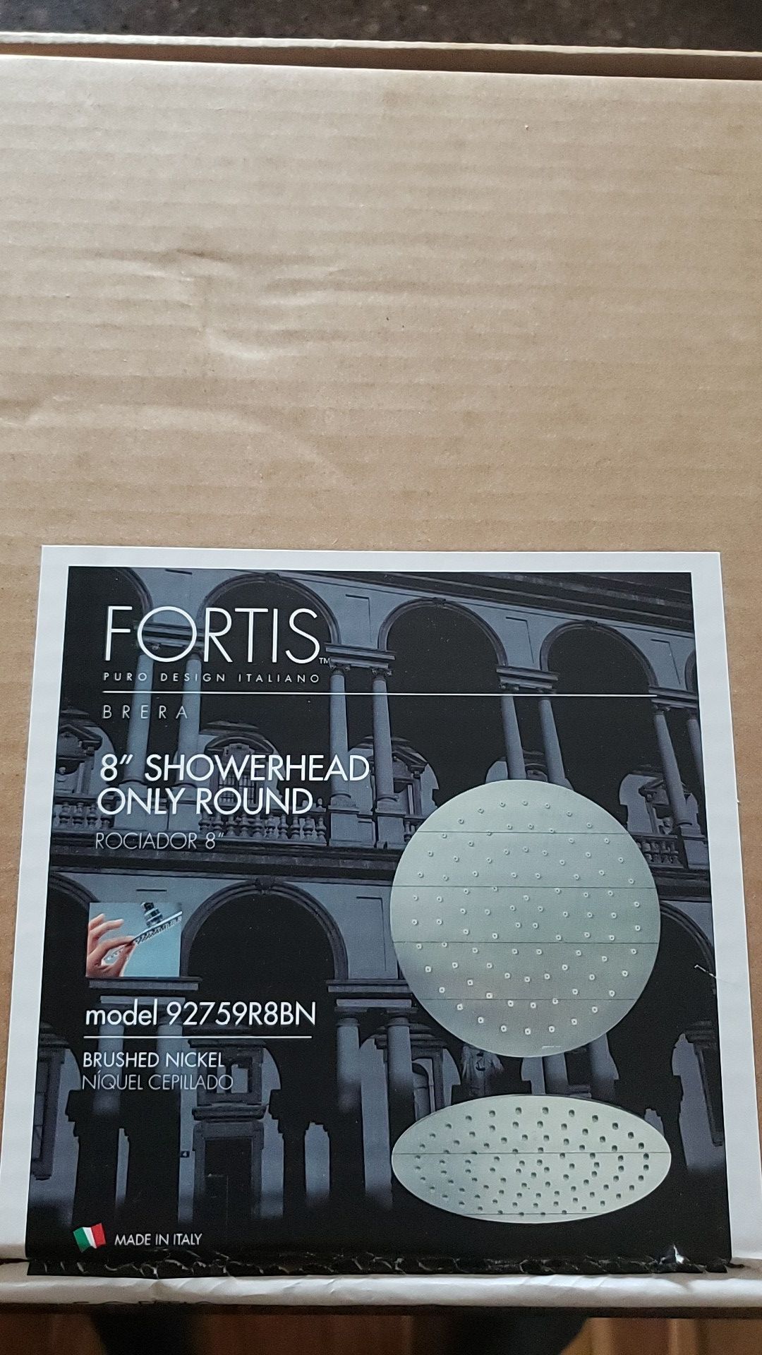 Fortis 8" SHOWERHEAD ONLY ROUND BRUSHED NICKEL,All Products : American Fashion Style Bags On Sale