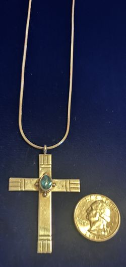Signed Sterling Silver Cross 150.00