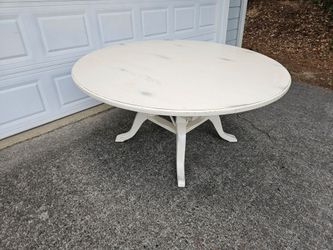 60" Round Dining Table Distressed