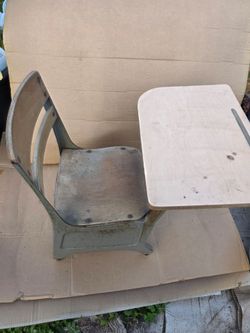 Old fashioned school desk