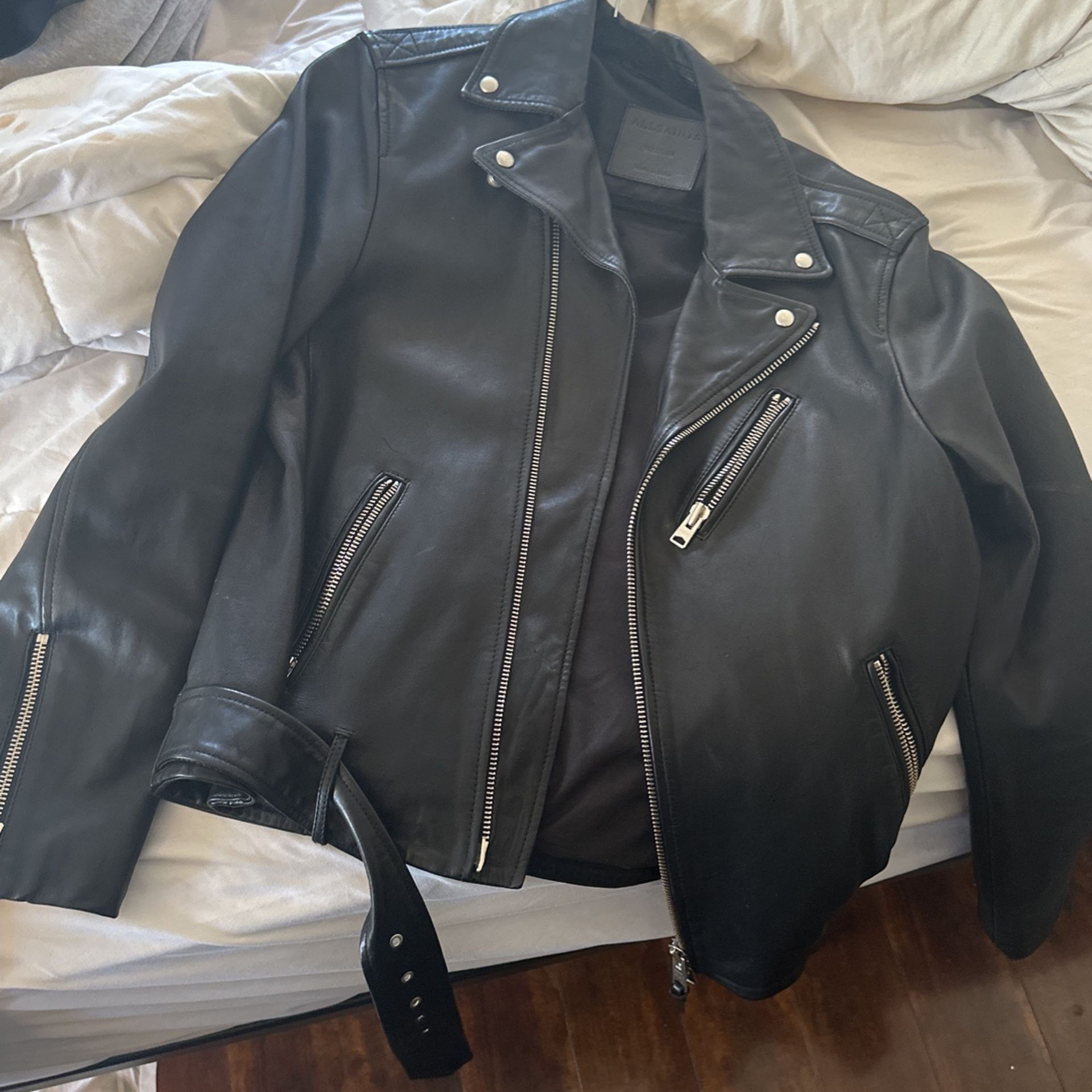 All Saints Leather Biker Jacket