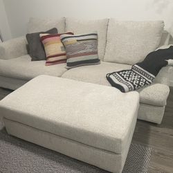 Ashley Furniture Soletren Sofa + Ottoman