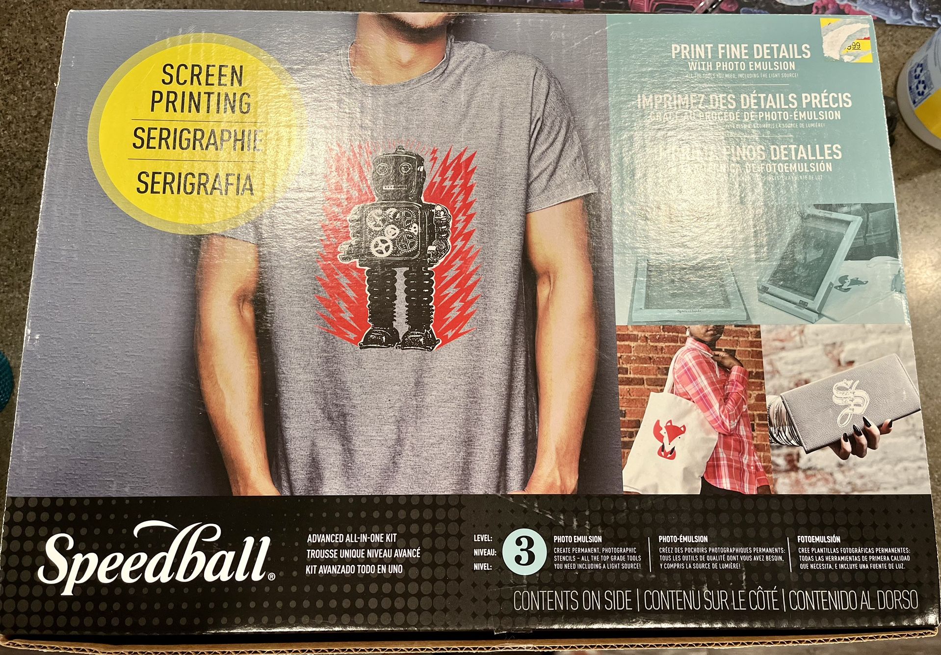 Advanced All In One Screen Printing Kit - Light source included! - BRAND NEW