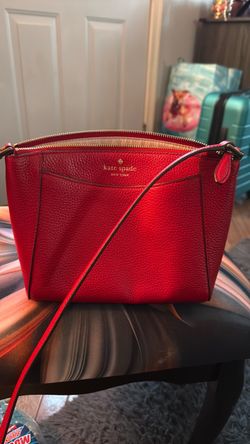 Kate Spade New York Red Leather Crossbody Bag