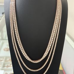 Vvs Moissanite Tennis Chain