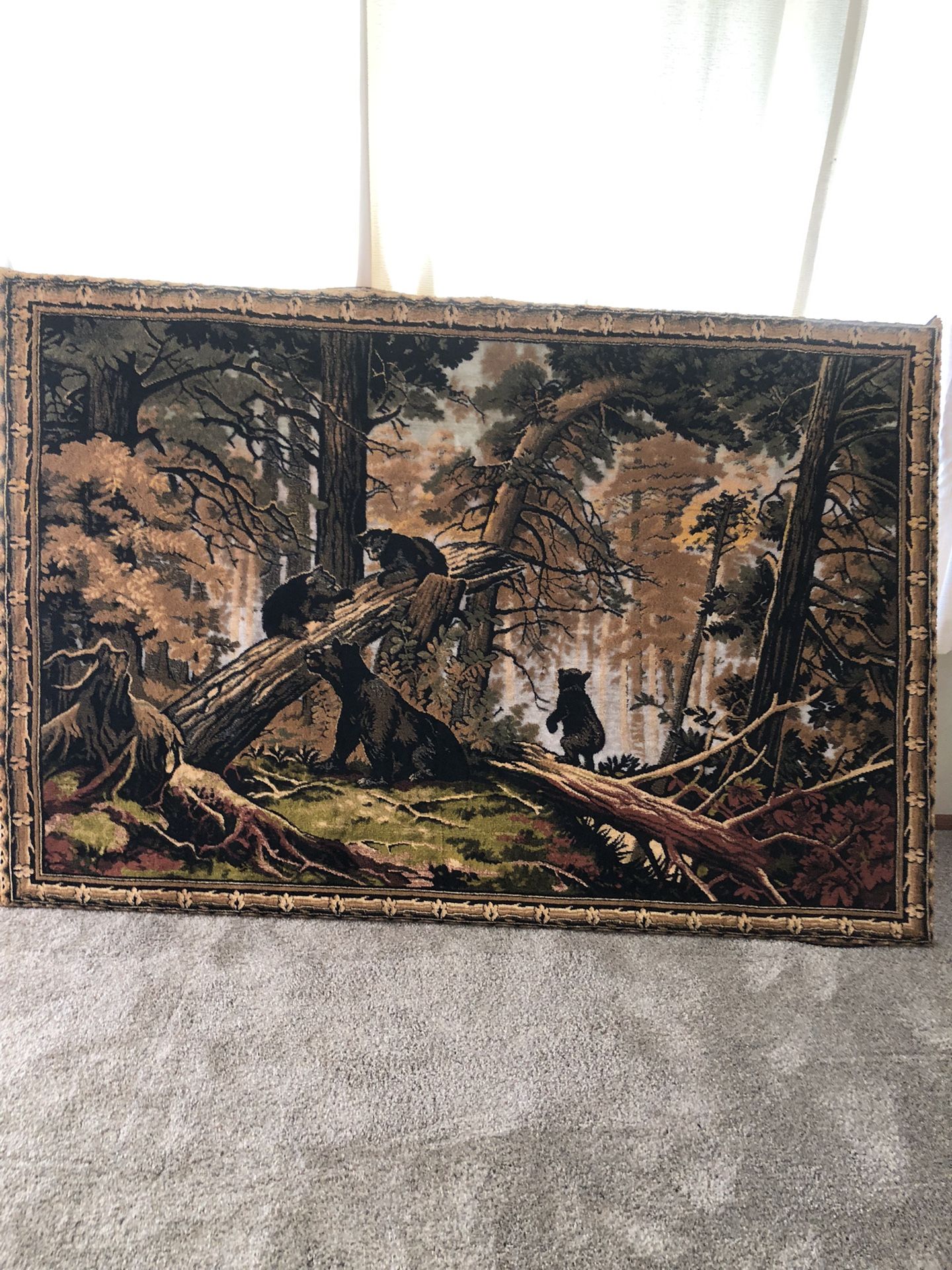 Framed Tapestry 69 Inches Wide 46 Inches Long