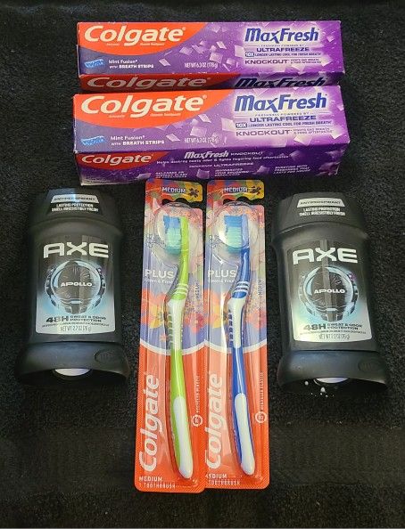 Men's Colgate and Axe Deodorant Bundle