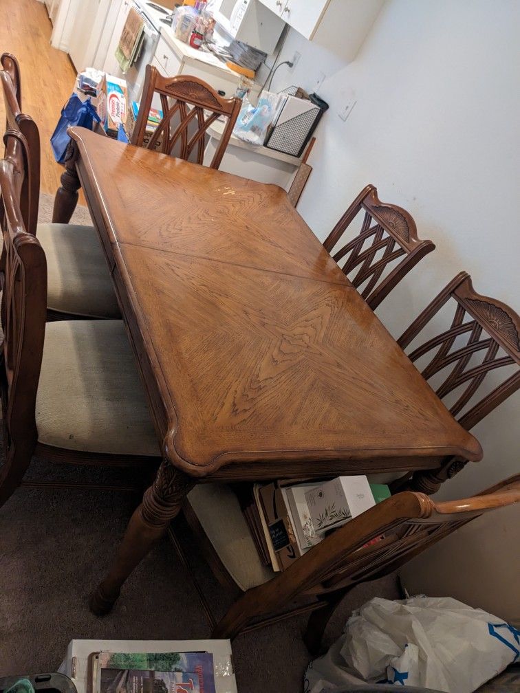 Dining Table And Chairs & Buffet