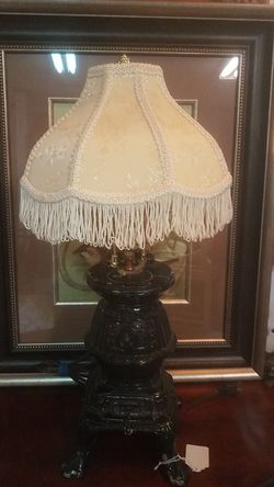 Vintage Cast Iron Heater Lamp