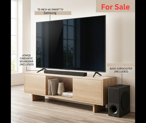 Samsung 75-Inch 4K Smart TV + soundbar bundle