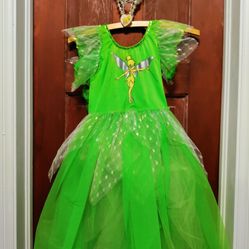 Child Tinkerbell Costume & Necklace & Headband & Tights