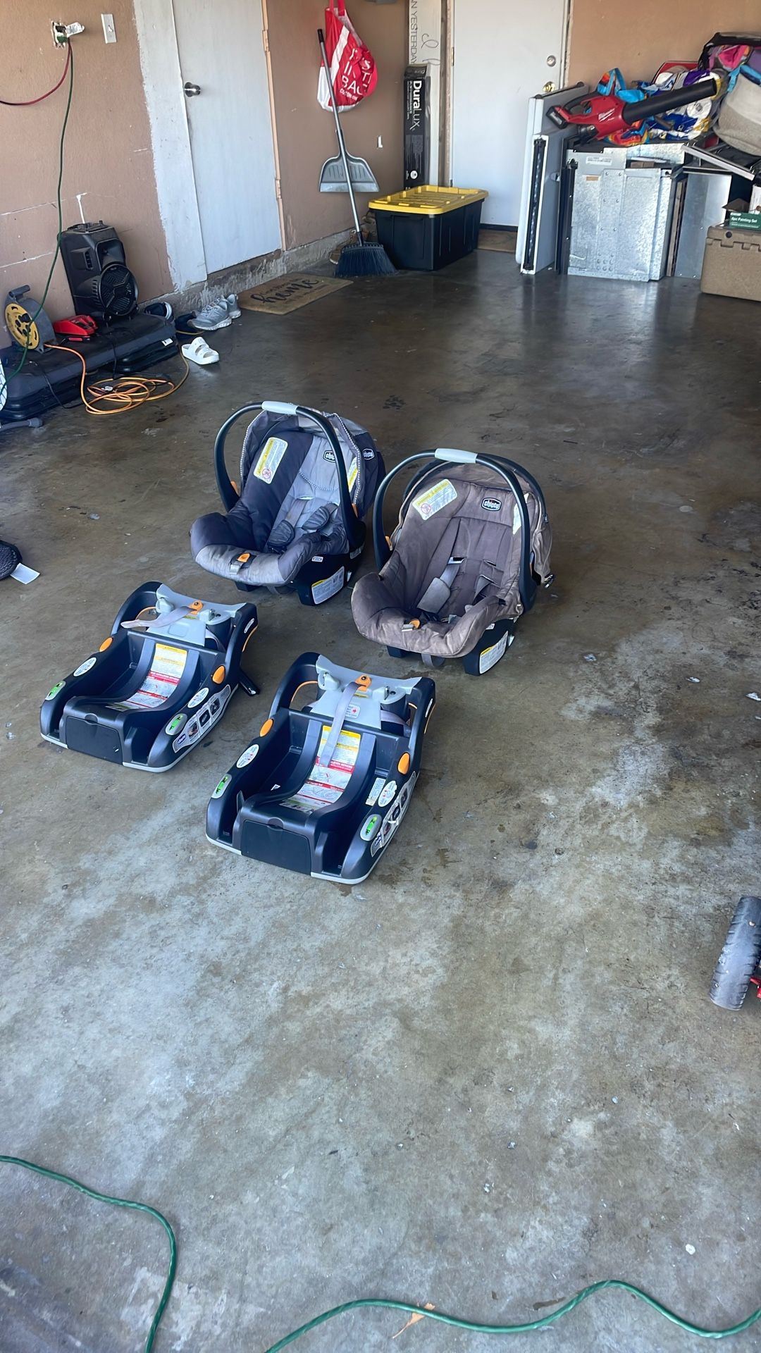 Infant Chico Key Fit car seat with base.