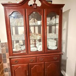 Diner Table Hutch And Cabinet Set