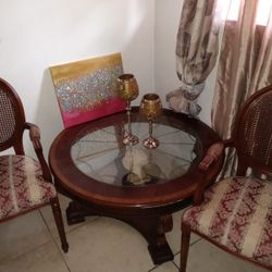 Antique Chairs And Coffee Table 