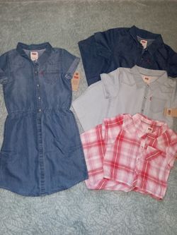 New Girls Clothes Levi's Bundle Dresses Size L