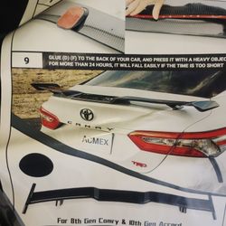 Rear Spoiler For 8th Gen Camry & 10th Gen Accord