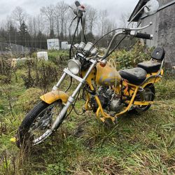 110cc Mini chopper motorcycle 2 seater