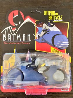 Batman: The Animated Series 5 Points Batman and Batcycle Figure Set