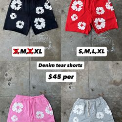 Denim tear shorts