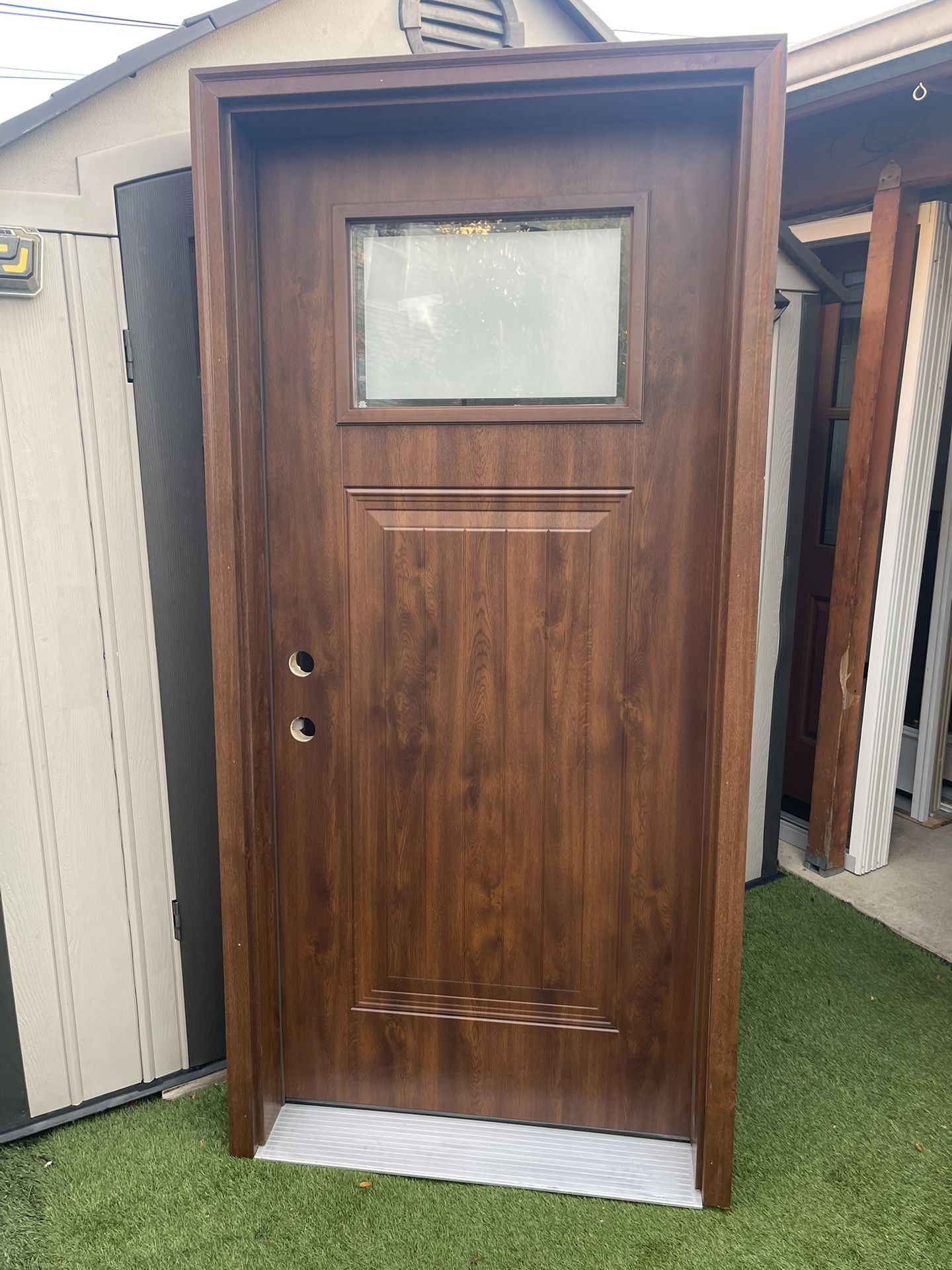 New Door Stel Brown Color Size W36 H80 Right Hand Inswing Jam Size Is. 6.1/2 Inch $550