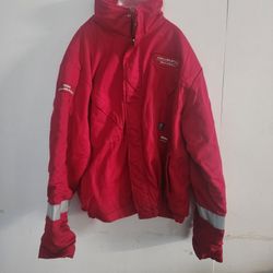 Halliburton  FR Insulated Jacket Zipper And Snap Button Closer Used Good Shape Sizw 2XL (XXL)