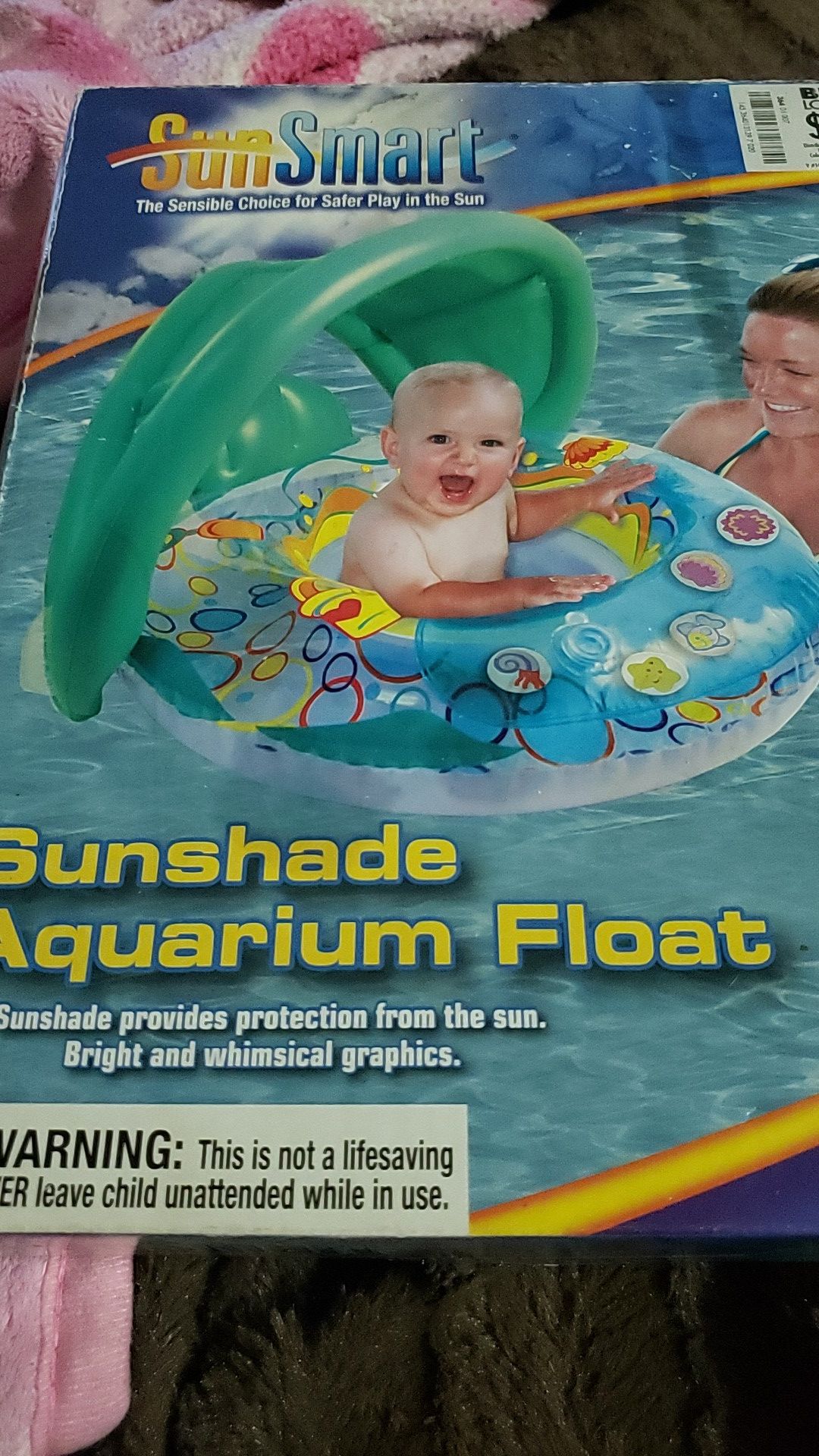 NIB!! SunSmart Sunshade Aquarium Float for Toddler.