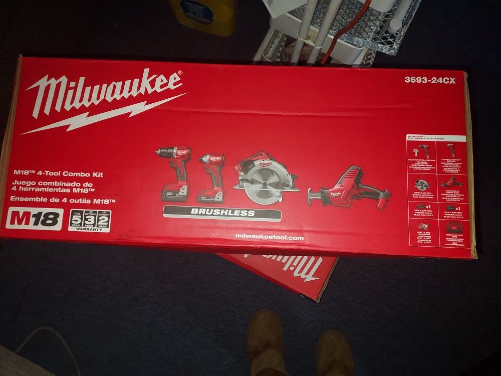 Milwaukee M18 4 Tool Combo Kit