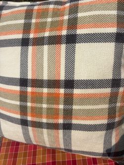Pillows 2 Soft Plaid Fall Colors