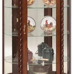 Amish Rope Twist Curio Cabinet