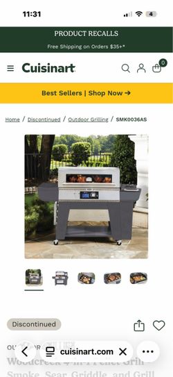 Woodcreek 4-in-1 Pellet Grill - Smoke, Sear, Griddle, and Grill