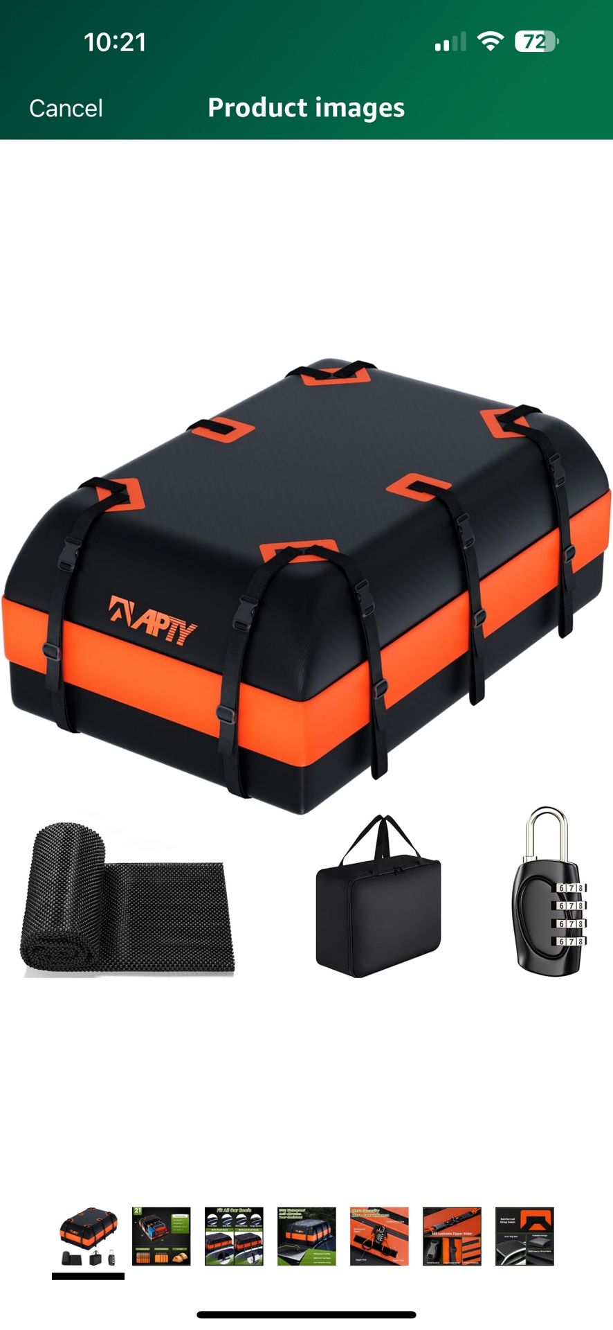 Rooftop Cargo Carrier Bag