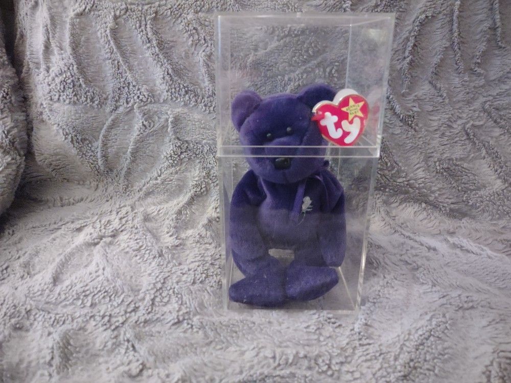 Princess Diana Purple Bear Benie Baby