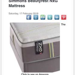 Queen NXG hybrid memory foam mattress with box springs. 500. Brand new condition