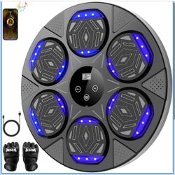 New  Music Boxing Machine, Boxing Wall Mount Machine for Kids Adult, Bluetooth Smart Boxing Traineing Machine with Boxing Gloves, Boxing Workout Equip