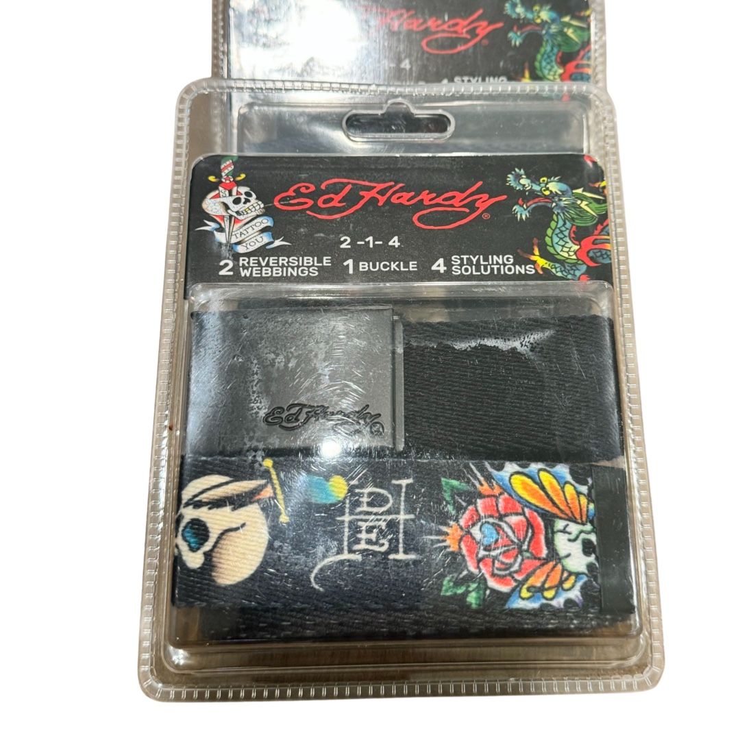 Ed Hardy 2 Designer Reversible Belts. Just 4 Left!