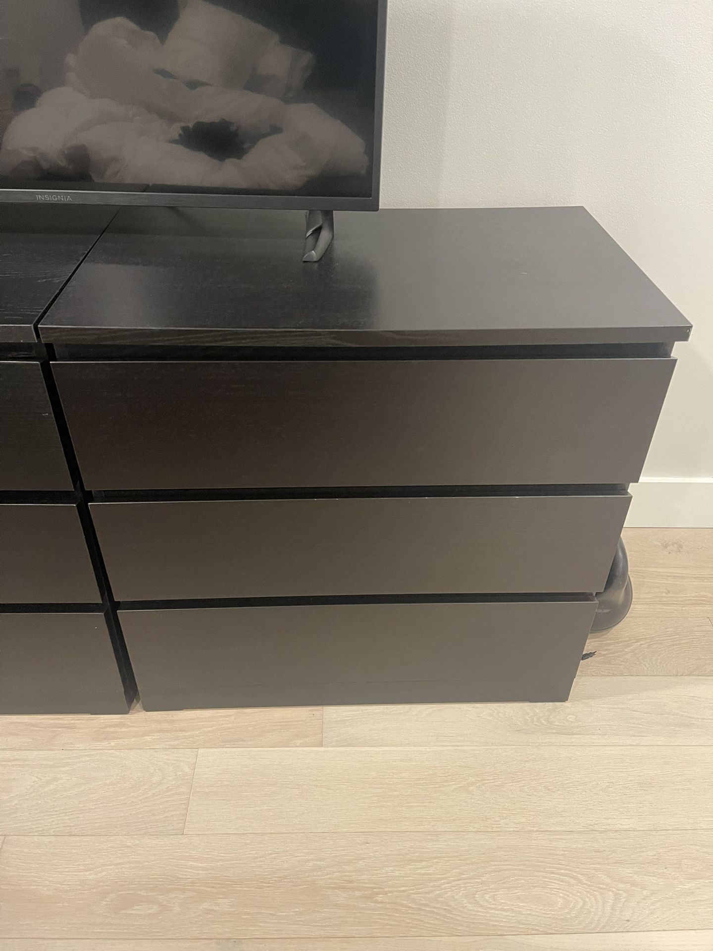 Ikea Malm 3-drawer Chest (2 Items Shown On Picture - Can Buy One Of The Two Or Both)