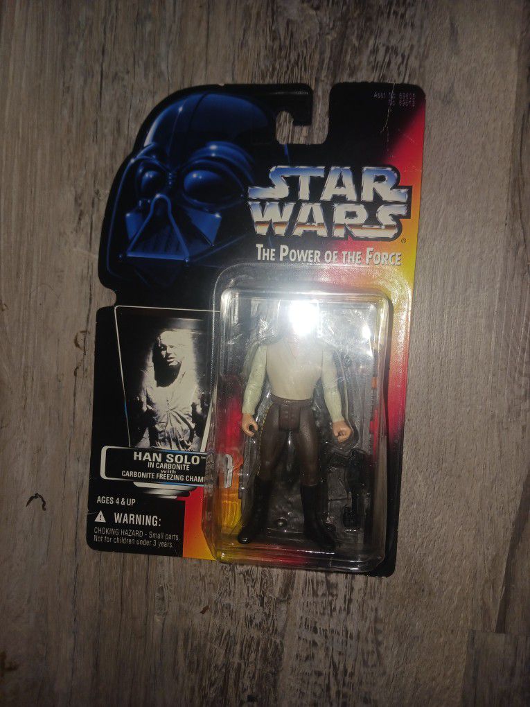 Star Wars Han Solo In Carbonite Orange Card