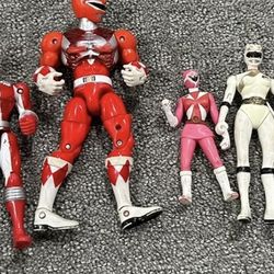 Vintage Power Ranger Lot Small  Sized Toys 1999 Years