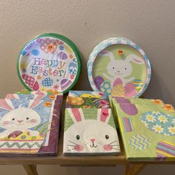 Easter Party Supplies- Plates, Napkins & Decorations 