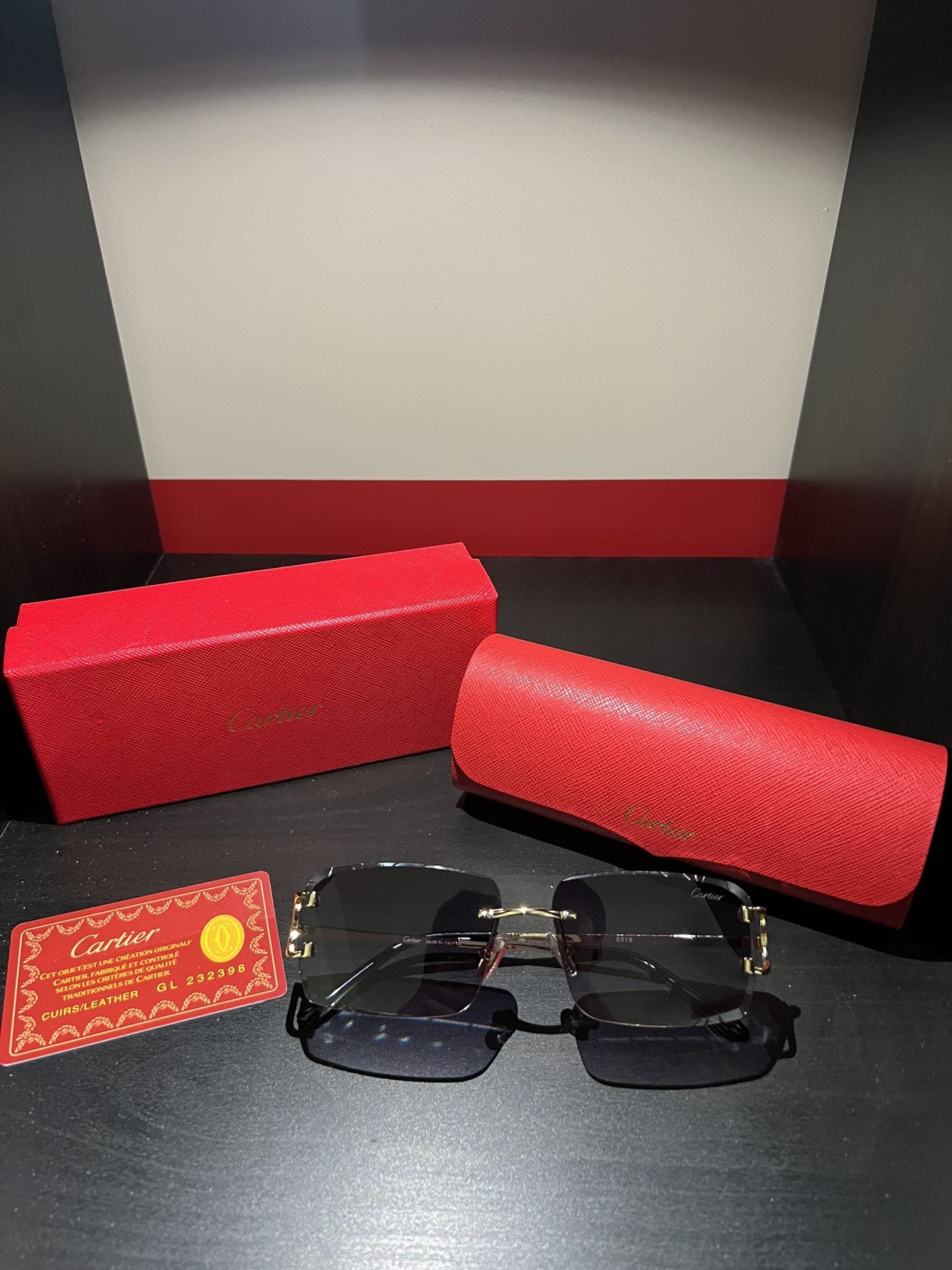 Cartier Diamond-Cut Sunglasses - Authentic - Brand New