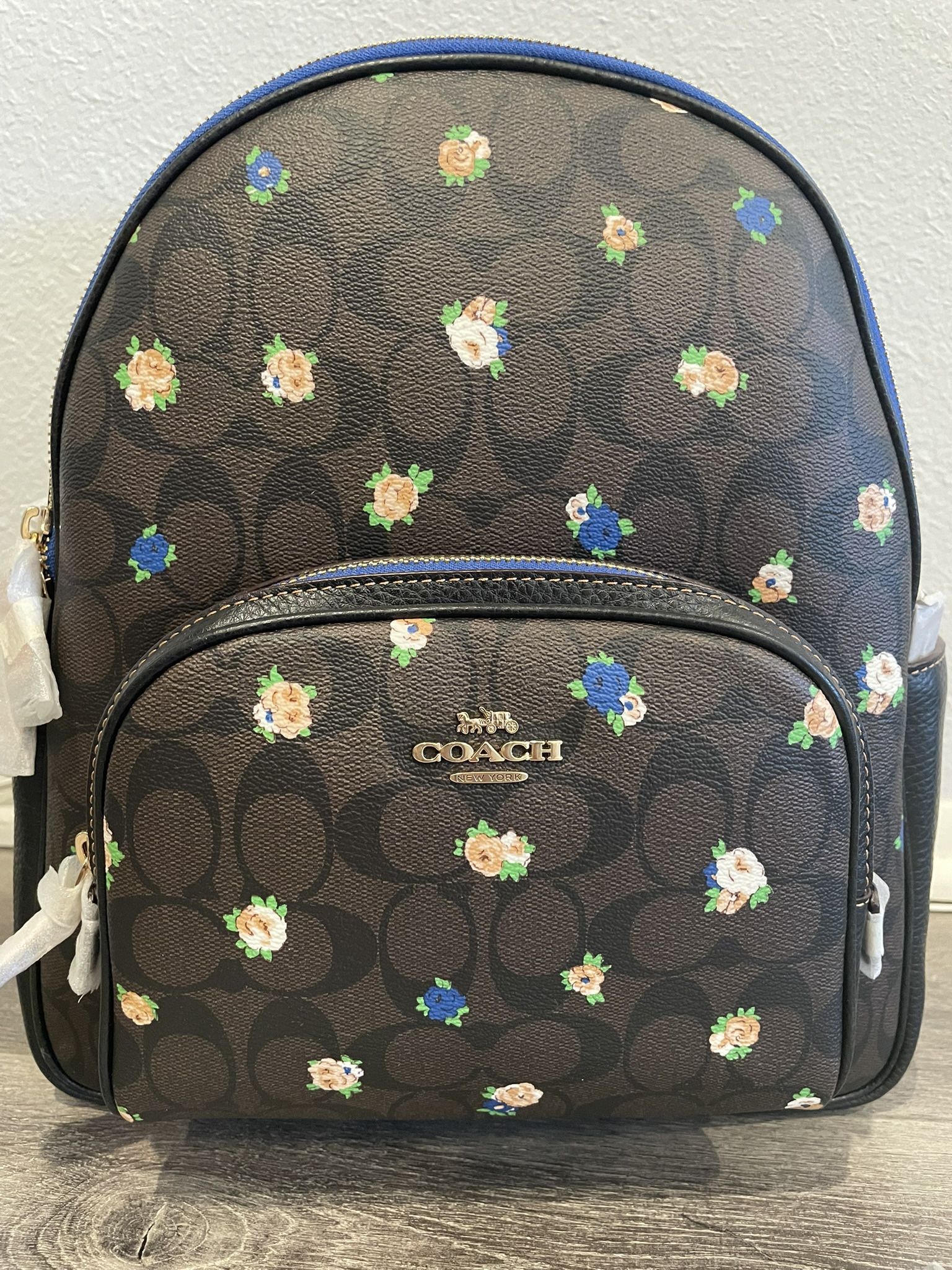 Coach Court Backpack Vintage Rose Print (BRAND NEW)