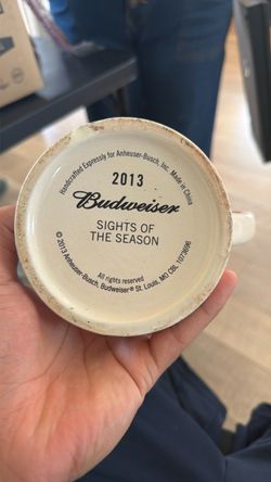 The 2013 Budweiser "Sights of the Season" holiday beer stein