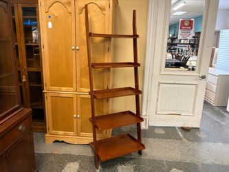 Wooden 5-Tier Ladder Bookshelf