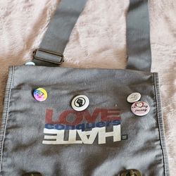 Grey Shoulder Strap Bag